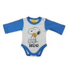 Asti ABR Hosszú ujjú pamut body - Fehér-Kék - Snoopy (62) kombidressz, body