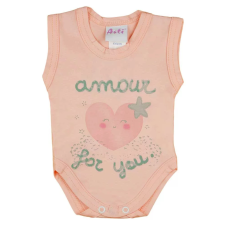 Asti ABR Ujjatlan pamut body - Barack - Amour (68) kombidressz, body