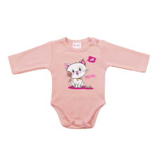 Asti Baba body, hosszú ujjú,Cica mintával kombidressz, body