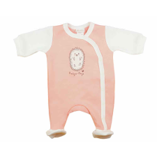 Asti Belül bolyhos elöl patentos hosszú ujjú baba rugdalózó süni mintával rugdalózó