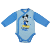 Asti Disney Mickey hosszú ujjú baba body v.kék/k.kék 68