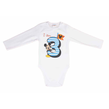 Asti Disney Mickey szülinapos hosszú ujjú baba body 3 éves kombidressz, body