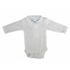 Asti Egyszínű, elöl patentos, galléros hosszú ujjú baba body-kombidressz.