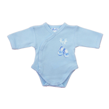 Asti Elöl patentos hosszú ujjú baba body – Kis cipő mintával kombidressz, body