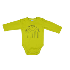 Asti Feliratos hosszú ujjú baba body kombidressz, body