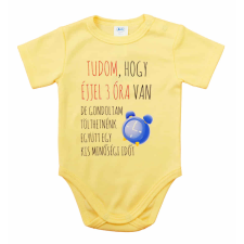 Asti Feliratos rövid ujjú baba body kombidressz, body