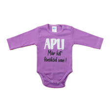 Asti Feliratos rövid ujjú baba body kombidressz, body