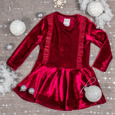 Asti Hosszú ujjú alkalmi bársony kislány ruha lányka ruha