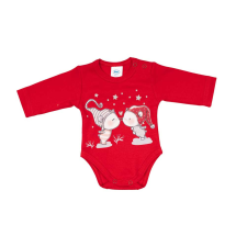 Asti Hosszú ujjú baba body karácsonyi manó mintával kombidressz, body