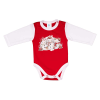 Asti Hosszú ujjú baba body karácsonyi mintával
