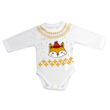 Asti Hosszú ujjú baba body karácsonyi róka mintával kombidressz, body
