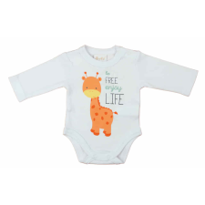 Asti Hosszú ujjú baba body zsiráf mintával kombidressz, body