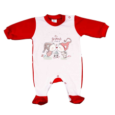 Asti Hosszú ujjú baba rugdalozó karácsonyi mintával rugdalózó