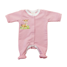 Asti Hosszú ujjú elöl patentos rugdalózó, belül bolyhos – Állatos mintával rugdalózó