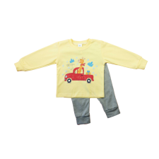 Asti Hosszú ujjú fiú pizsama - Autós mintával gyerek hálóing, pizsama