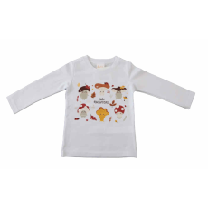 Asti Hosszú ujjú kislány póló cuki gombák mintával