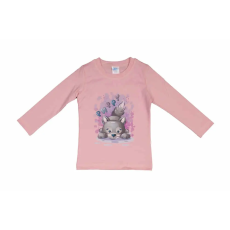 Asti Hosszú ujjú kislány póló cuki Kutyus mintával