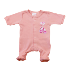 Asti Hosszú ujjú pamut rugdalózó – Kis cipő mintával rugdalózó