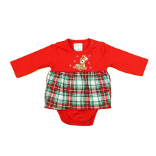 Asti Hosszú ujjú  szoknyás baba body őzike mintával kombidressz, body