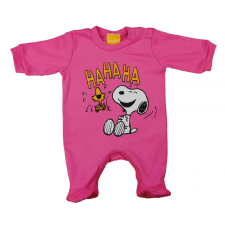 Asti Hosszú ujjú vékony pamut rugdalózó Snoopy mintával rugdalózó