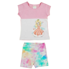 Asti Két részes kislány szett hercegnős mintával babaruha szett