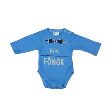 Asti Kis főnök feliratos hosszú ujjú baba body kombidressz, body