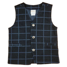 Asti Kockás kisfiú alkalmi mellény gyerek mellény