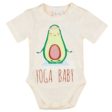 Asti Rövid ujjú baba body avokádós mintával kombidressz, body