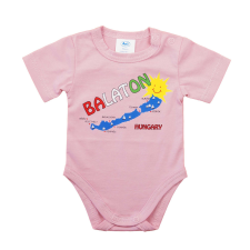 Asti Rövid ujjú baba body Balaton felirattal kombidressz, body