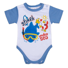 Asti Rövid ujjú baba body Cápás mintával kombidressz, body