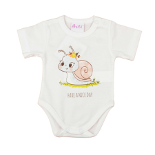 Asti Rövid ujjú baba body cuki Csiga mintával kombidressz, body