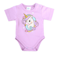 Asti Rövid ujjú baba body cuki Unikornis mintával kombidressz, body