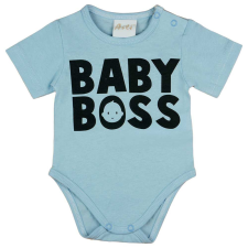 Asti Rövid ujjú feliratos baba body kombidressz, body