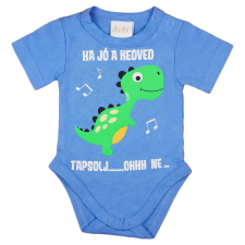 Asti Rövid ujjú feliratos dinós baba body kombidressz, body