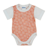 Asti Rövid ujjú mintás kislány baba body