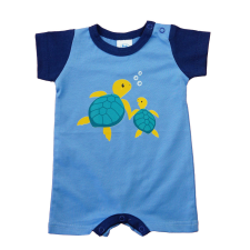 Asti Rövid ujjú napozó pamut anyagból Teknős mintával kombidressz, body