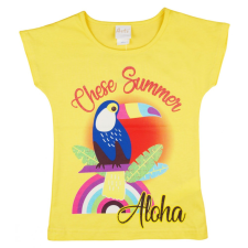 Asti Tukán madár mintás kislány rövid ujjú póló gyerek atléta, trikó