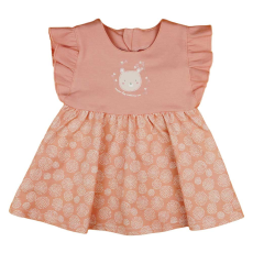 Asti Ujjatlan fodros vállú kislány ruha macis mintával