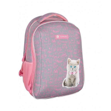 Astra cicás ergonomikus iskolatáska, merevfalú - Pinky Kitty iskolatáska