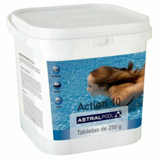 Astralpool Action 10 fertőtlenítő tabletta (többfunkciós tabletta pH csökkentővel) - 1kg medence kiegészítő