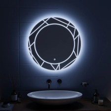  ASTRIX Érintőképernyős LED tükör, 70 cm, 6000K, Szabályozható, Páramentesítő rendszer fürdőszoba bútor