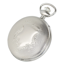  Astron férfi zsebóra, mechanikus automata szerkezet, ezüst színű fémtok, fehér számlap karóra