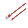 Astrum Astrum UD360 1M USB - micro USB bliszteres slim adatkábel piros