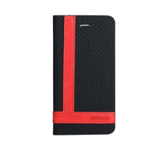 Astrum MC590 TEE PRO mágneszáras Samsung G920F Galaxy S6 könyvtok fekete-piros tok és táska