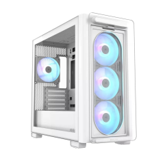 Asus A23 PLUS táp nélküli ablakos Micro-ATX ház fehér (A23 PLUS wh) számítógép ház