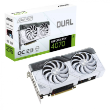 Asus GeForce RTX 4070 Super 12GB GDDR6X Dual White OC Edition (DUAL-RTX4070S-O12G-WHITE) videókártya