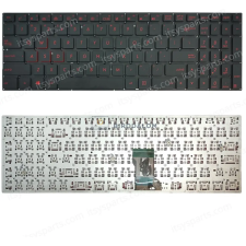 Asus N501, G501, UX501J gyári billentyűzet (US kiosztás, ezüst, háttérvilágítással) laptop alkatrész