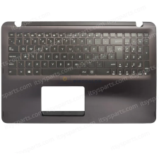 Asus N543U, Q524U, Q553UB gyári billentyűzet, sötétlila palmrest (UK kiosztás) laptop alkatrész