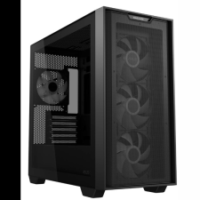 ASUS PER ASUS Ház A21 Plus, Tápegység nélkül, Fekete, Üvegfalú számítógép ház