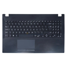 Asus PU551LA, PU551JA, PU551JD gyári billentyűzet palmresttel (UK kiosztás, fekete) laptop alkatrész